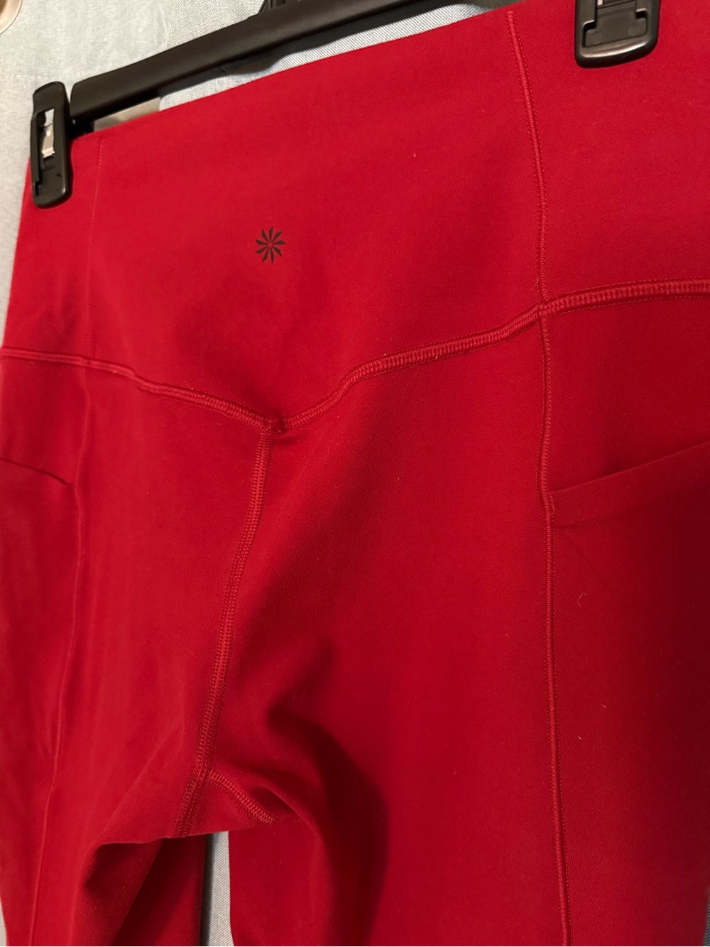 Athleta High-Waist Red Leggings with Pockets - Picture 5 of 6